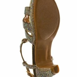 Fabulous New Scoble89K Kids Rhinestone High Heel Dress Sandal - Children Crystal Party Shoes