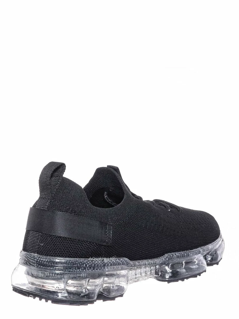 Forever Link Flow19 Stretch Elastic Mesh Sneaker - Festival Lace Up Rubber Air Bubble Cushion