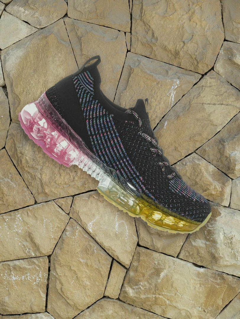 Forever Link New Flow20K Kids Multi Color Sneaker On Lucite Jelly Outsole