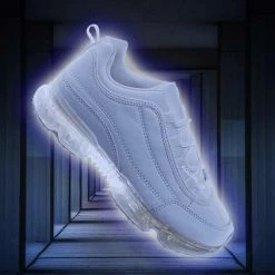 La Shailah Flow29 Chunky Translucent Clear Bottom Sneakers New