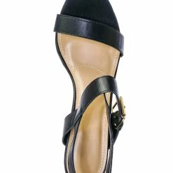 Wild Diva Morris318 Double Strap Chunky Block Heel Sandal - Womens Open Toe Buckled Shoe New