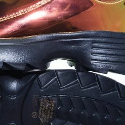 Forever Link Adobe11 Lightweight Foam Shark Tooth Platform Holographic Vinyl Metallic Sneaker