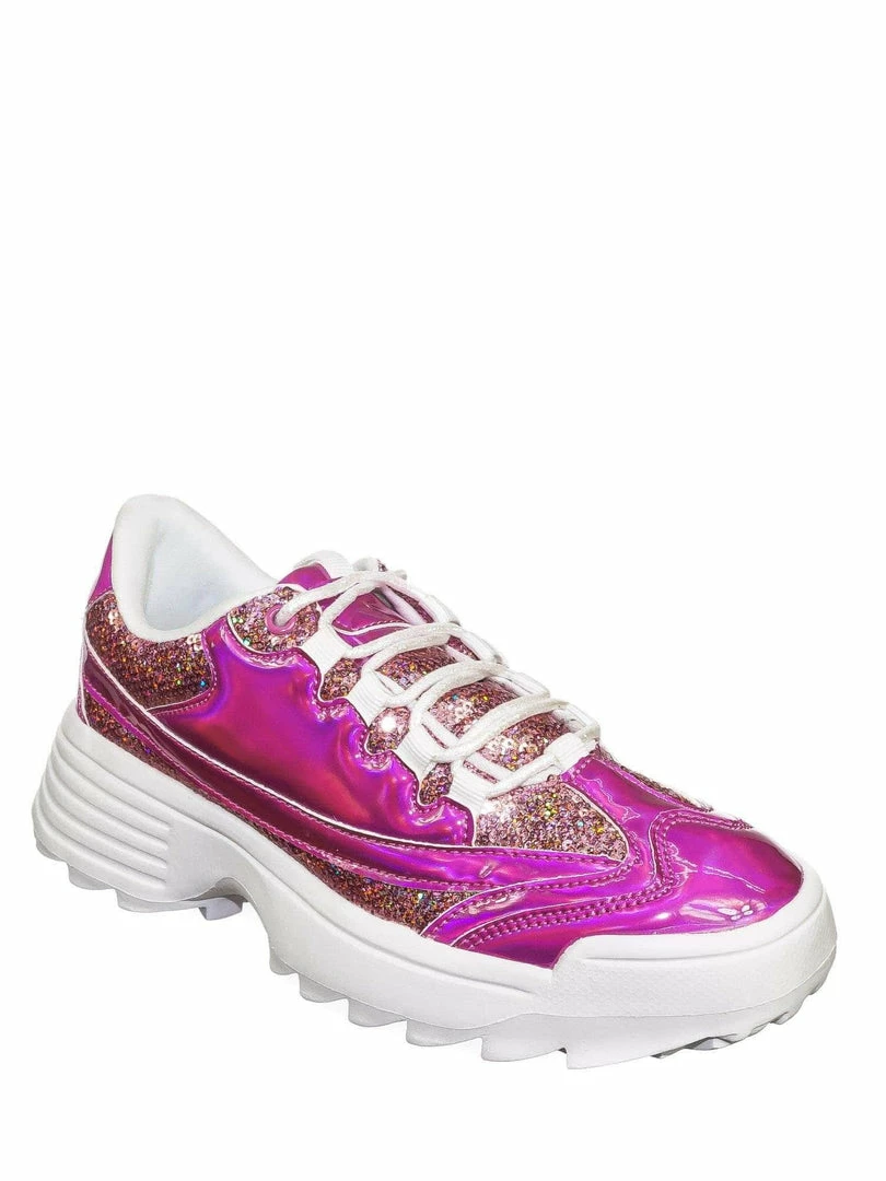 Forever Link Adobe39 Retro Daddy Fashion Sneaker - Womens 90s 80s Flatform Party Shoe