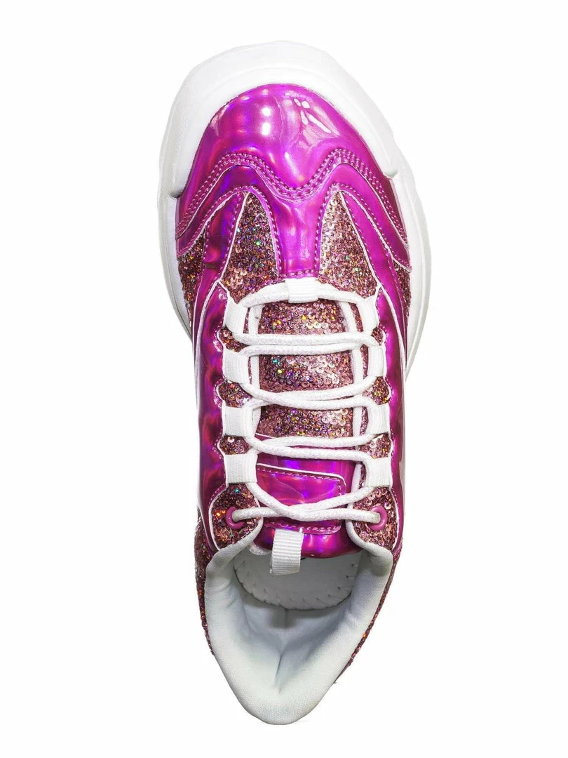 Forever Link Adobe39 Retro Daddy Fashion Sneaker - Womens 90s 80s Flatform Party Shoe