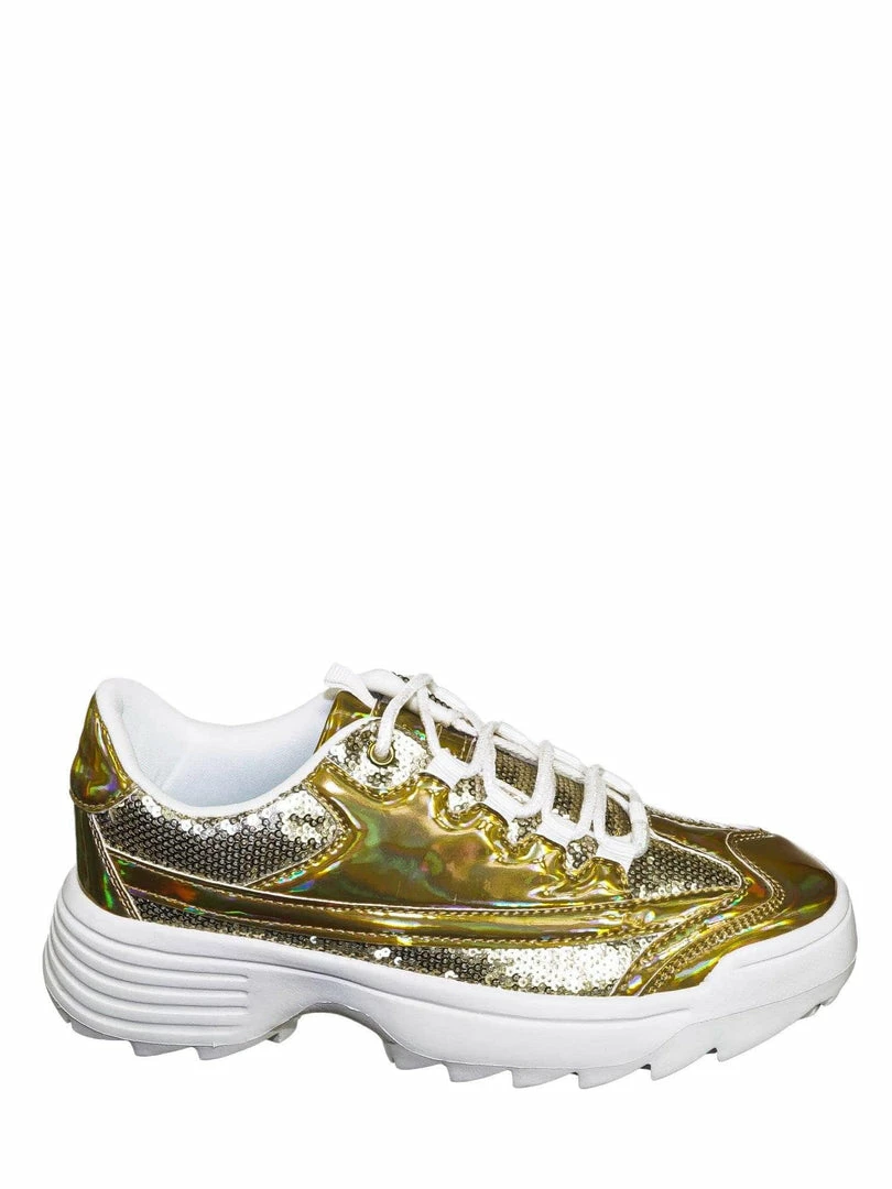 Forever Link Adobe39 Retro Daddy Fashion Sneaker - Womens 90s 80s Flatform Party Shoe