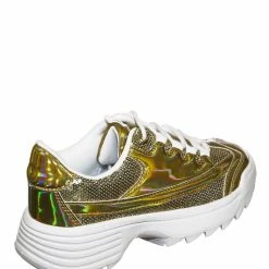 Forever Link Adobe39 Retro Daddy Fashion Sneaker - Womens 90s 80s Flatform Party Shoe