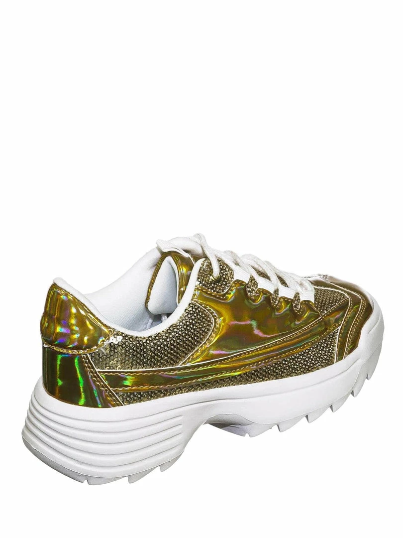 Forever Link Adobe39 Retro Daddy Fashion Sneaker - Womens 90s 80s Flatform Party Shoe