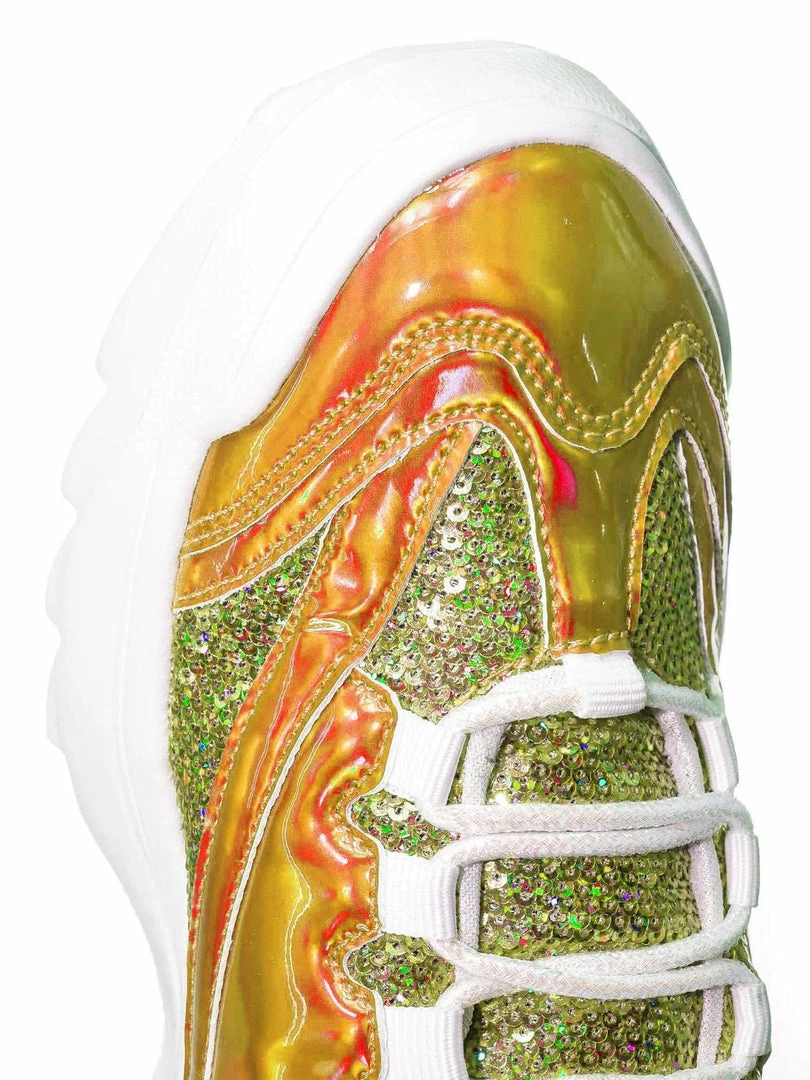 Forever Link Adobe39 Retro Daddy Fashion Sneaker - Womens 90s 80s Flatform Party Shoe