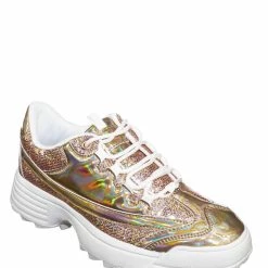 Forever Link Adobe39 Retro Daddy Fashion Sneaker - Womens 90s 80s Flatform Party Shoe