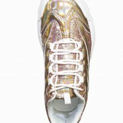 Forever Link Adobe39 Retro Daddy Fashion Sneaker - Womens 90s 80s Flatform Party Shoe