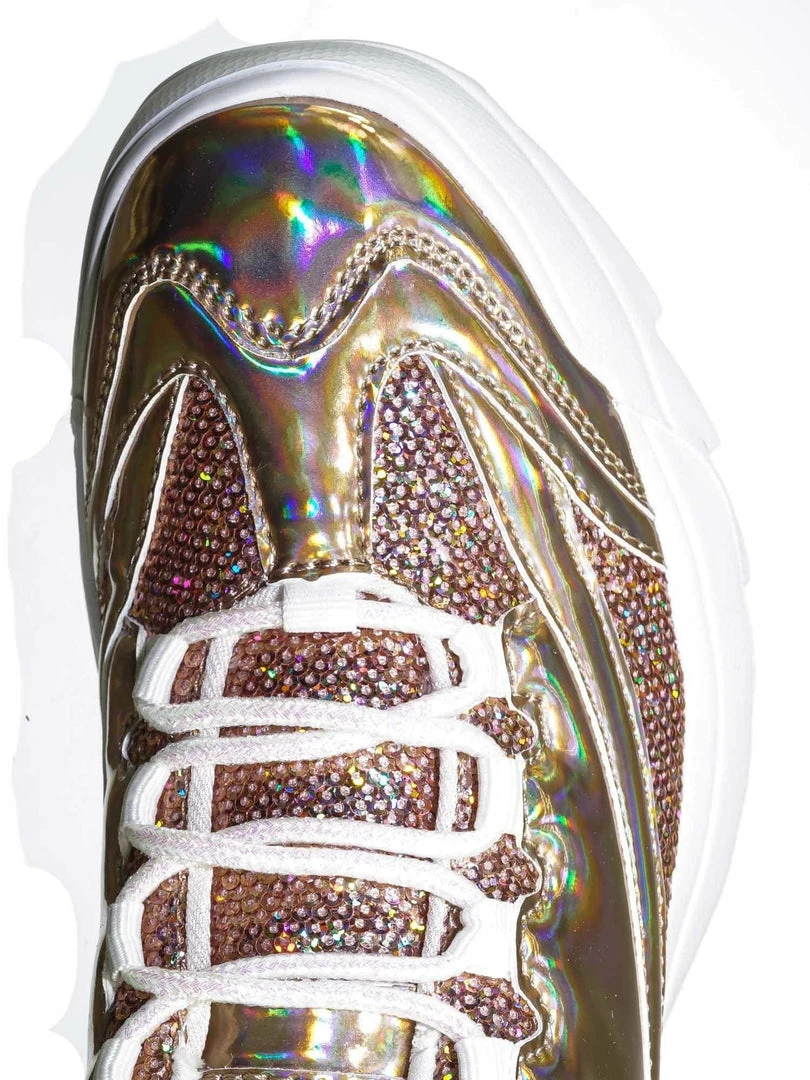 Forever Link Adobe39 Retro Daddy Fashion Sneaker - Womens 90s 80s Flatform Party Shoe