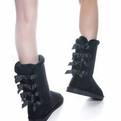 Forever Link New Ann34 Faux Fur Lined Shearling Boots - Womens Winter Mukluk Mid Calf Boot