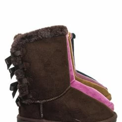 Forever Link New Ann34 Faux Fur Lined Shearling Boots - Womens Winter Mukluk Mid Calf Boot