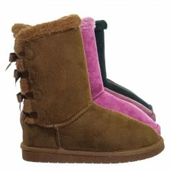 Forever Link New Ann34 Faux Fur Lined Shearling Boots - Womens Winter Mukluk Mid Calf Boot