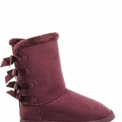 Forever Link New Ann34 Faux Fur Lined Shearling Boots - Womens Winter Mukluk Mid Calf Boot