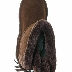 Forever Link Ann34K Girl Shearling Faux Fur Pull Ons - Children Mid Calf Mukluk Slipper Boot