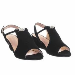 Forever Link Ashlyn56K Children Girl Open Toe Wedge Sling Back Rhinestone Crystal Sandal New