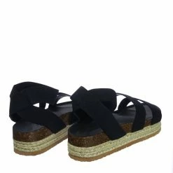 Forever Link Atarah04 Elastic Modern Rugged Espadrille Flatform Platform Open Toe Sandal New