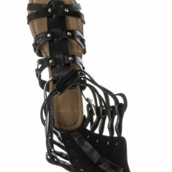 Forever Link New Atta07 Calf High Gladiator Strappy Sandal - Roman Greek Inspired Fashion Shoes