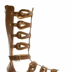 Forever Link New Atta07 Calf High Gladiator Strappy Sandal - Roman Greek Inspired Fashion Shoes