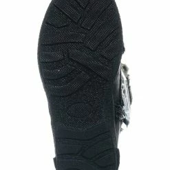 Forever Link New Aura20K Girls Shearling Combat Boots - Children Kids Faux Fur Military Tactical