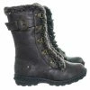 Forever Link New Aura20K Girls Shearling Combat Boots - Children Kids Faux Fur Military Tactical