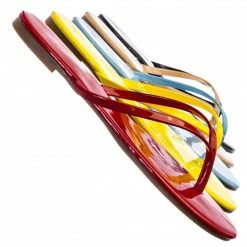 Forever Link Belle04WD Pop Colored Flip Flop - Women Skinny Timeless Slip On Slides