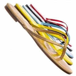 Forever Link Belle04WD Pop Colored Flip Flop - Women Skinny Timeless Slip On Slides