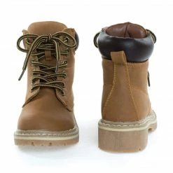 Forever Link Braodway3K By Forever, Children Girls Fashion Work Bootie Lace Up Lug Threaded Sole, Kid Girl