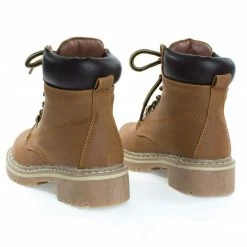 Forever Link Braodway3K By Forever, Children Girls Fashion Work Bootie Lace Up Lug Threaded Sole, Kid Girl