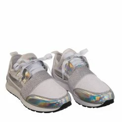 Forever Link New Club01 Athleisure Cutout Elastic Sneaker - Architectural Trainer Chunky Platform