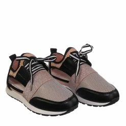 Forever Link New Club01 Athleisure Cutout Elastic Sneaker - Architectural Trainer Chunky Platform