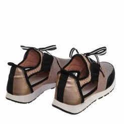 Forever Link New Club01 Athleisure Cutout Elastic Sneaker - Architectural Trainer Chunky Platform