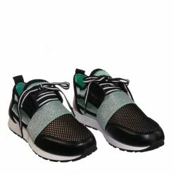 Forever Link New Club01 Athleisure Cutout Elastic Sneaker - Architectural Trainer Chunky Platform