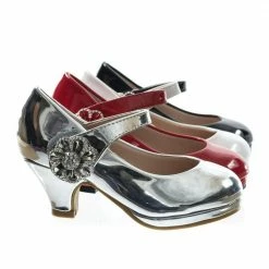 Forever Link Dana15K Forever, Children Girl Rhinestone Round Toe Mary-Jane Dress Pump W Platform