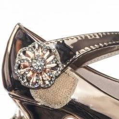 Forever Link Dana15K Forever, Children Girl Rhinestone Round Toe Mary-Jane Dress Pump W Platform