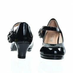 Forever Link Dana15K Forever, Children Girl Rhinestone Round Toe Mary-Jane Dress Pump W Platform