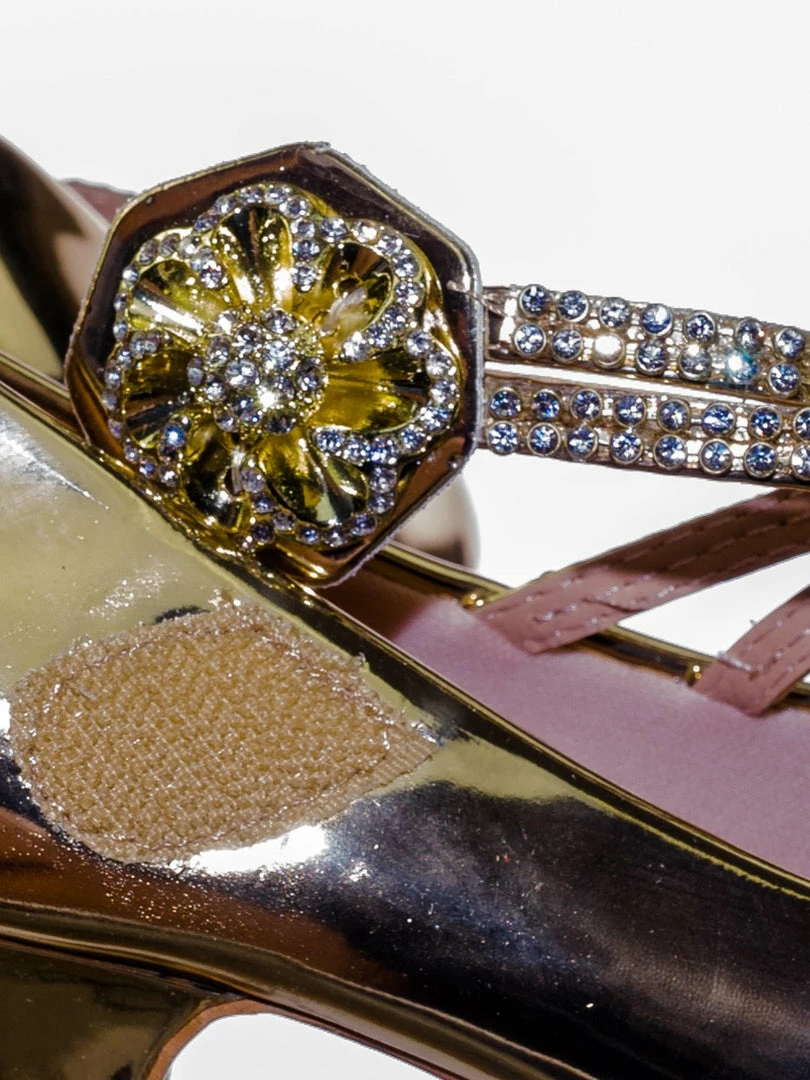 Forever Link Dana18K Children Girl High Heel Dress Pump W Rhinestone Crystal Rose Mary Jane