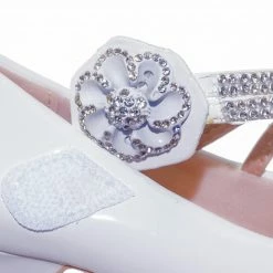 Forever Link Dana18K Children Girl High Heel Dress Pump W Rhinestone Crystal Rose Mary Jane