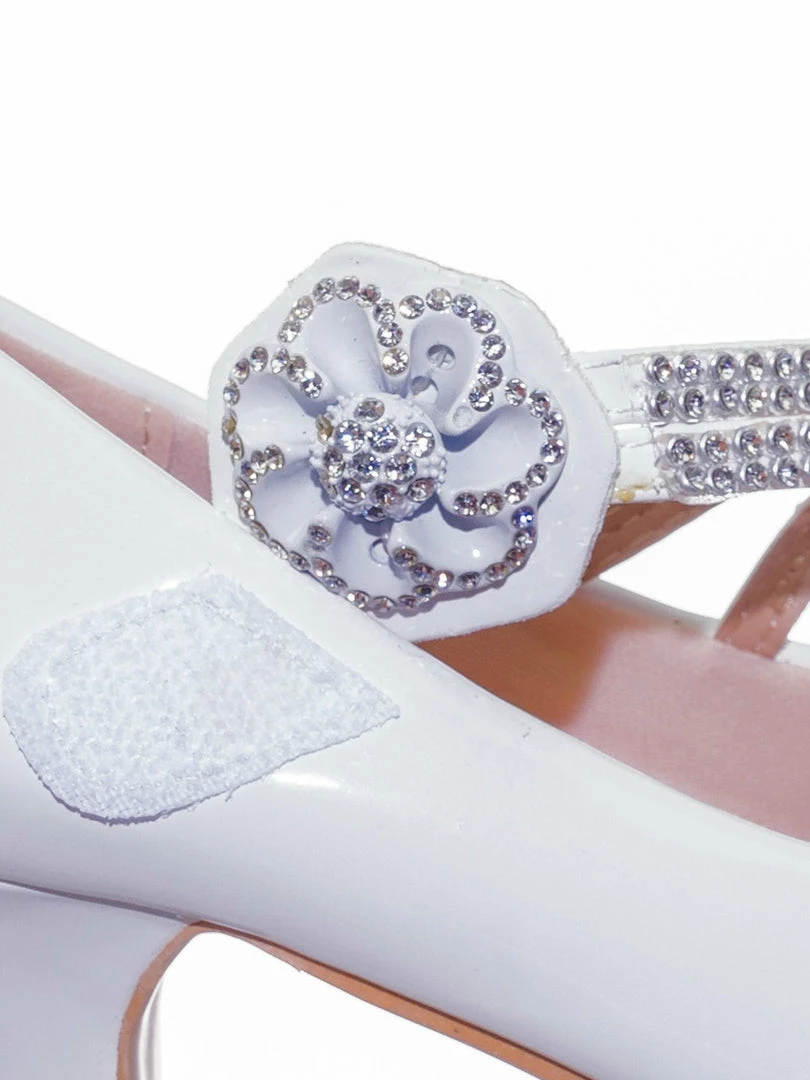 Forever Link Dana18K Children Girl High Heel Dress Pump W Rhinestone Crystal Rose Mary Jane