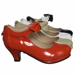 Forever Link New Dana64K Children Little Girl Platform Medium Heel Dress Pump W Mary-Jane Bow