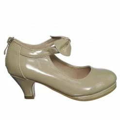 Forever Link New Dana64K Children Little Girl Platform Medium Heel Dress Pump W Mary-Jane Bow