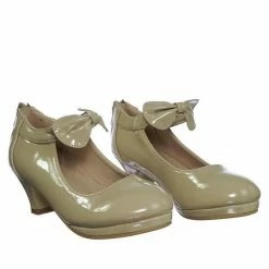 Forever Link New Dana64K Children Little Girl Platform Medium Heel Dress Pump W Mary-Jane Bow