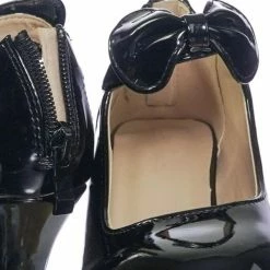 Forever Link New Dana64K Children Little Girl Platform Medium Heel Dress Pump W Mary-Jane Bow