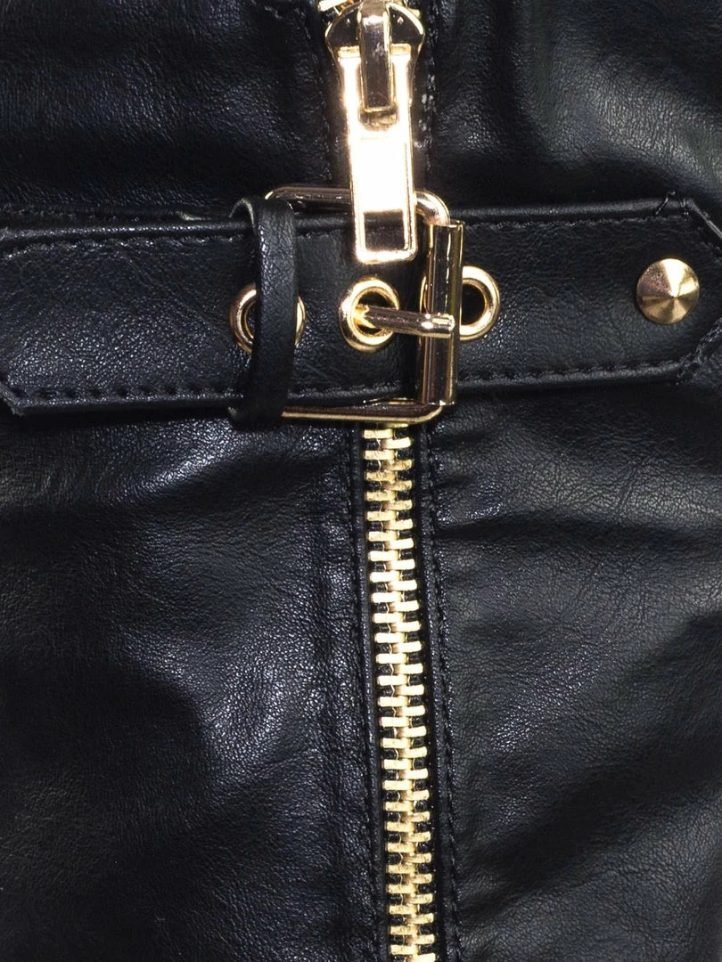 Forever Link Elvina32k Children Girl Western Biker Low Heel Dress Boots W Belt & Zipper New