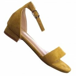 Forever Link Encircle01 Children Girl Low Block Heel Open Toe Ankle Strap Sandal