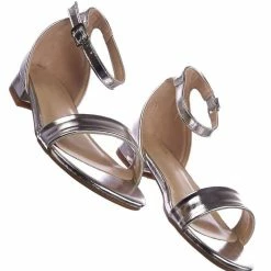 Forever Link Encircle01 Children Girl Low Block Heel Open Toe Ankle Strap Sandal