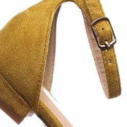 Forever Link Encircle01 Children Girl Low Block Heel Open Toe Ankle Strap Sandal