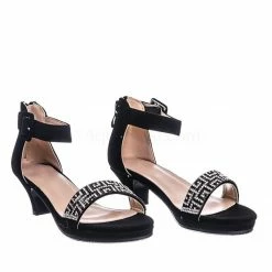 Forever Link New Excited105K Girls Children Heel Princess Dress Sandal Sparkly Rhinestone Glitter