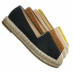 Forever Link Expo17K Childrens Espadrille Flatform Sneakers - Girls Slip On Braided Shoes New